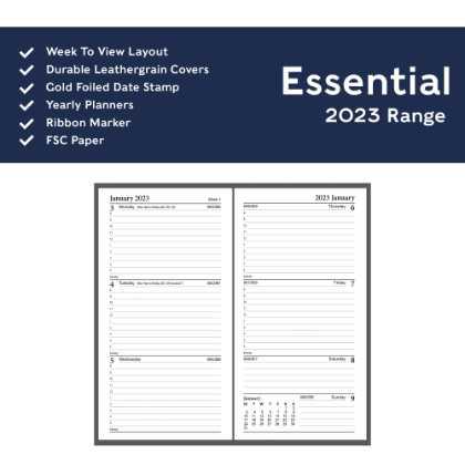 Collins Eco Essential Pocket Week to View Diary