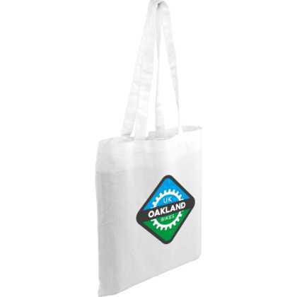 Kingsbridge Coloured Cotton Shopper Bag - 5oz White