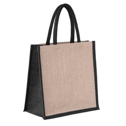 Cambridge Jute Shopper Bag Natural/Black