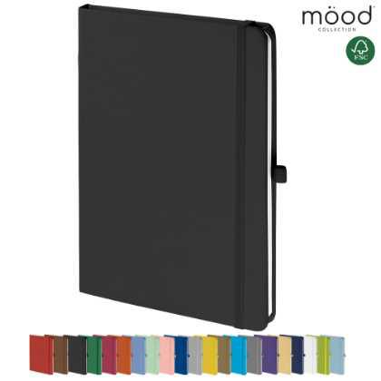 Mood A5 Certified Sustainably Sourced  Soft Feel Notebook Black