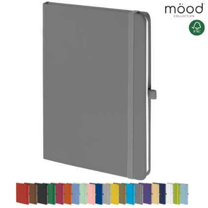 Mood A5 Certified Sustainably Sourced  Soft Feel Notebook Dark Grey