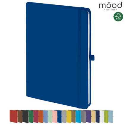 Mood A5 Certified Sustainably Sourced  Soft Feel Notebook Royal Blue