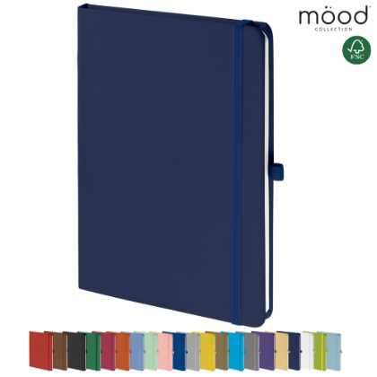 Mood A5 Certified Sustainably Sourced  Soft Feel Notebook Navy Blue