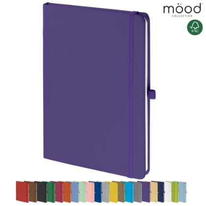 Mood A5 Certified Sustainably Sourced  Soft Feel Notebook Purple