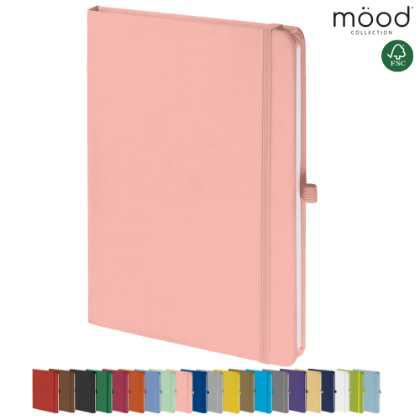 Mood A5 Certified Sustainably Sourced  Soft Feel Notebook Pastel Pink