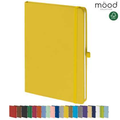 Mood A5 Certified Sustainably Sourced  Soft Feel Notebook Yellow
