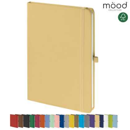 Mood A5 Certified Sustainably Sourced  Soft Feel Notebook Pastel Yellow