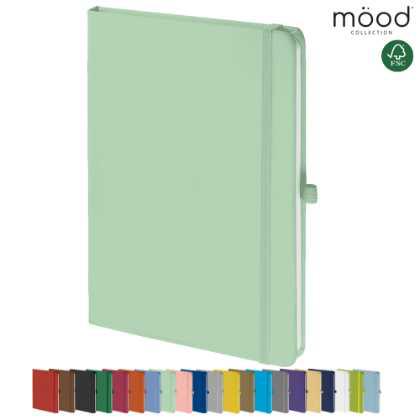 Mood A5 Certified Sustainably Sourced  Soft Feel Notebook Pastel Green