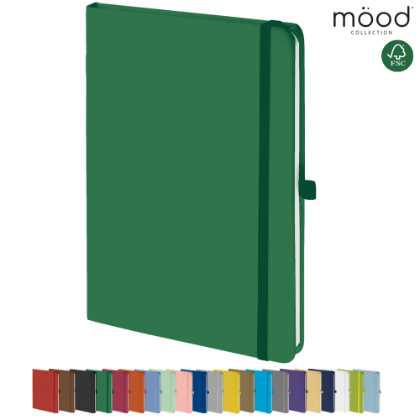 Mood A5 Certified Sustainably Sourced  Soft Feel Notebook Dark Green