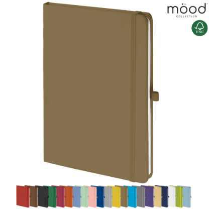 Mood A5 Certified Sustainably Sourced  Soft Feel Notebook Gold
