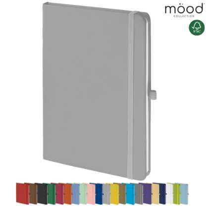 Mood A5 Certified Sustainably Sourced  Soft Feel Notebook Silver
