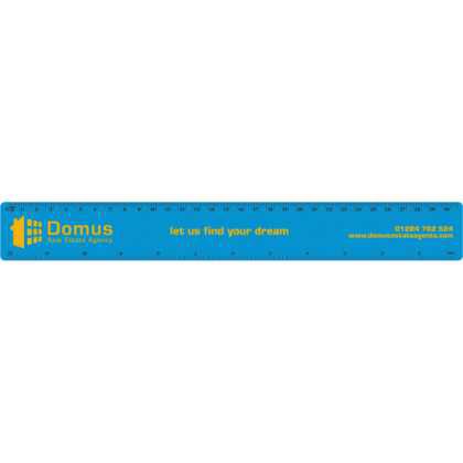 30cm/12 Inch Ruler Light Blue