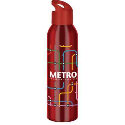 Jet Aluminium Water Bottle - 650ml Red