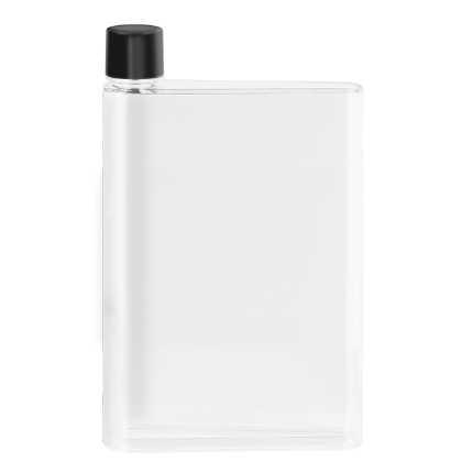 genie Note Bottle - 420ml Transparent/Black
