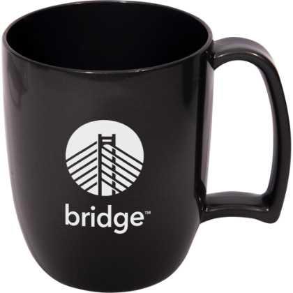U.K. Manufactured Prime Plastic Mug - 330ml Black