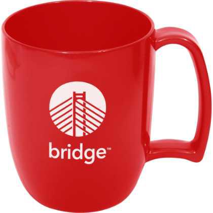 U.K. Manufactured Prime Plastic Mug - 330ml Red