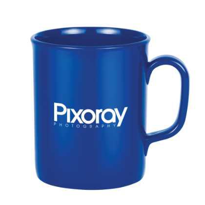 U.K. Manufactured Spectra Plastic Mug - 275ml Blue