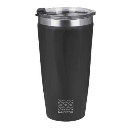 Chili Calypso Double Walled Coffee Tumbler - 500ml Black