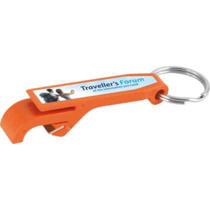 Bottle Opener Keyring Orange