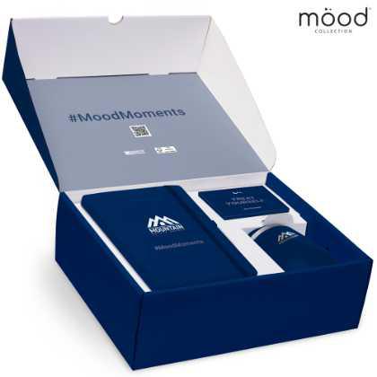 Mood Gift Box 2 with A5 Certified Sustainably Sourced  Notebook, Coffee Tumbler & Hot Chocolate