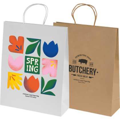 Bags - Ashdown Large Paper Gift Bag with Twisted Handles