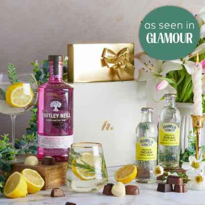 whitley neill pink gin & chocolates hamper