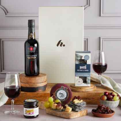 classic port & cheese hamper