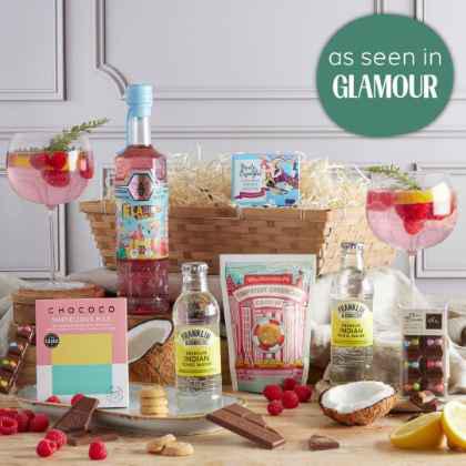 flagingo pink gin hamper