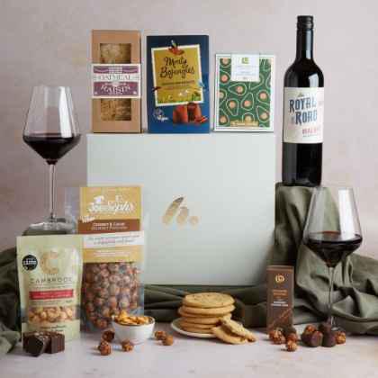 red wine & vegan treats hamper