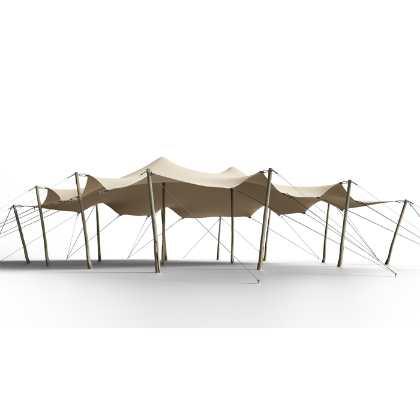 10m x 10.5m Large Triflexx Stretch Tent Canvas with Clamps (560 g/m²)
