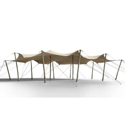 8.5m x 12.5m Medium Triflexx Stretch Tent Canvas with Clamps (560 g/m²)