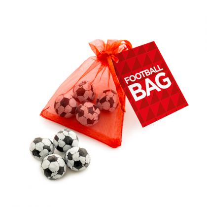 Organza Bag – Chocolate Footballs
