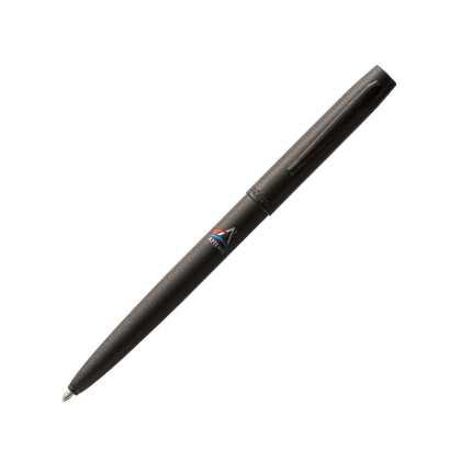 MATTE BLACK CAP-O-MATIC SPACE PEN WITH FOUR COLOUR ARTEMIS LOGO