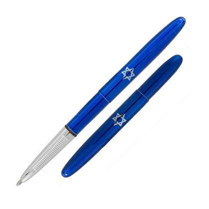BULLET PEN – BLUE WITH STAR OF DAVID ENGRAVED