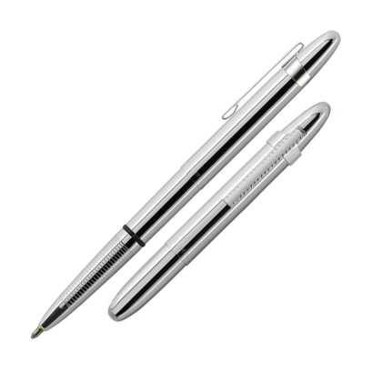 BULLET PEN – CHROME + ROCKET CLIP – f400rcl