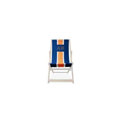 Monogrammed Stripe Deckchair