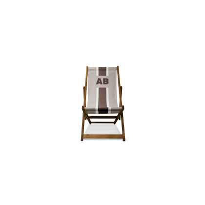 Monogrammed Stripe Deckchair