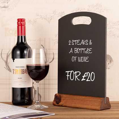 Table Top Chalkboards with plinth