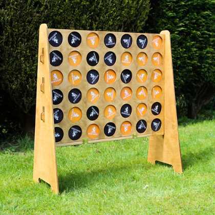 Four in a Row Wooden Garden Game (Large)