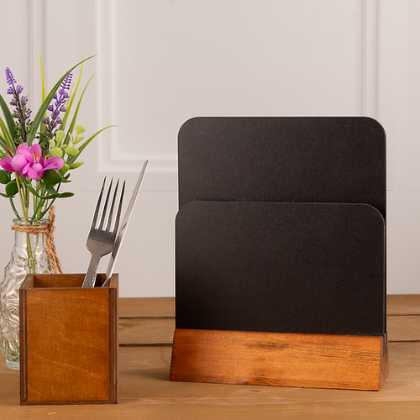 Double Sided Chalkboard Menu Holder