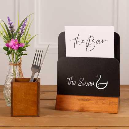 Double Sided Chalkboard Menu Holder