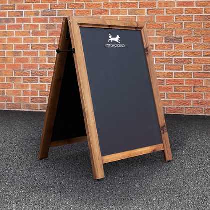 Premium Wooden A-Board Chalkboard