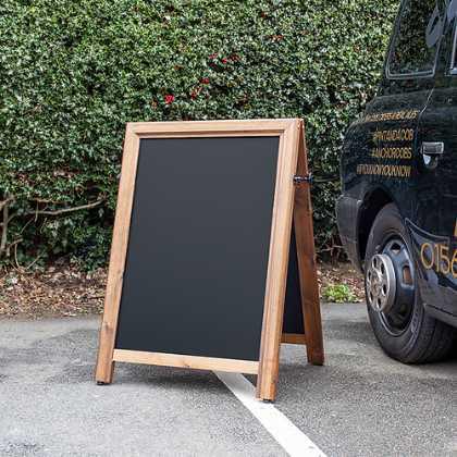 Premium Wooden A-Board Chalkboard