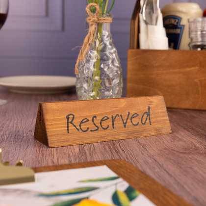 Wooden Reserved Signs (Pack of 10)