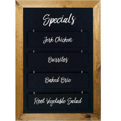 'Specials' Framed Hanging Display
