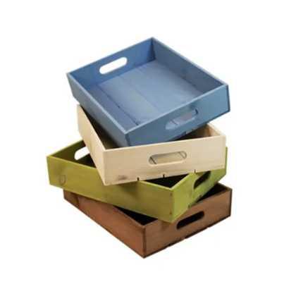 Small Rustic Wooden Tray With Handles