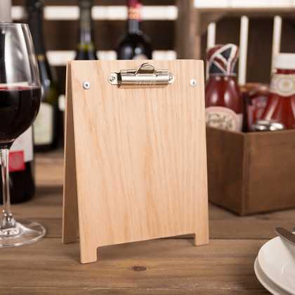 Menu Holder A-Frame Clipboards (Fixed Clips)