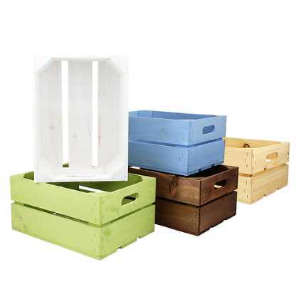 Small Wooden Planter Crates