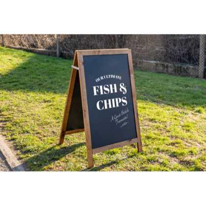 Budget-Friendly Pavement Chalk Sign