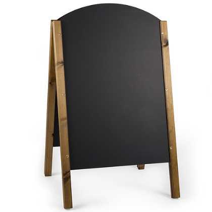 Curved Top Outdoor Wedding Chalkboard Display